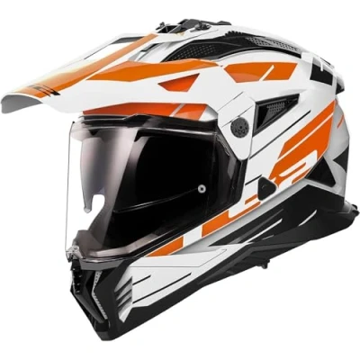 Abbildung von LS2 Motocrosshelme Pioneer II Namib white orange L