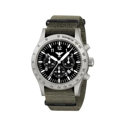 Abbildung von KHS PLASSC.NSGO Herrenuhr Platoon Solar Chronograph Stahl Nato Grau