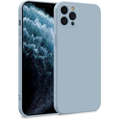 Abbildung von MyGadget Hülle kompatibel mit iPhone 11 Pro Max Zweilagige Handyhülle Kameraschutz Cover Innenfutter &amp; Silikon außen Hell Blau