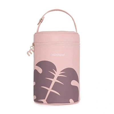 Abbildung von Miniland THERMIBAG Leaves, Isoliertasche für Isolierbehälter, 700ML, 89482 Altrosa