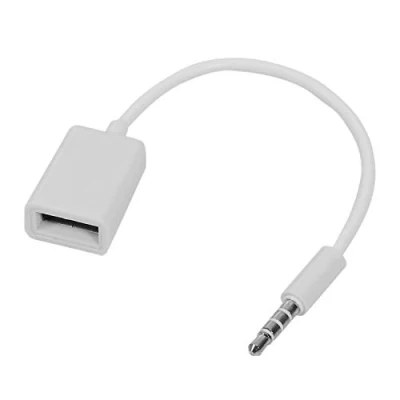 Abbildung von Fransande 3,5 mm Stecker AUX Audio Jack auf USB 2.0 Buchse Konverter Kabel Auto MP3 Fuer Smartphone Handy Handys
