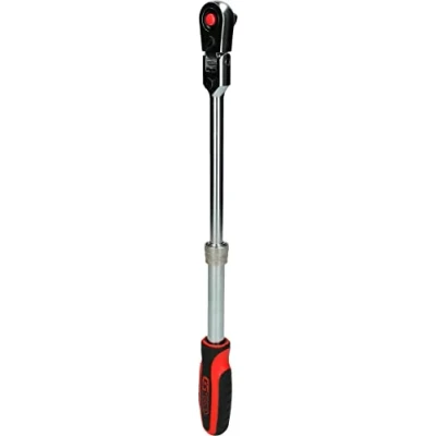 Abbildung von KS TOOLS 914.3820 Umschaltknarre 72 10 (3/8&quot;) mit Winkelgelenk Chrom Vanadium Stahl