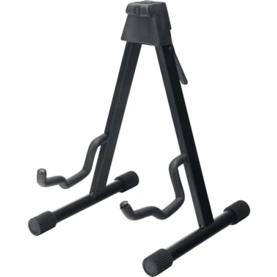 Abbildung von McGrey Gitarrenständer Universal Gitarrenstativ für Akustik und E Gitarren, Bässe, (GS UNI, 1 tlg), Sicherer Stand durch Gummifüße