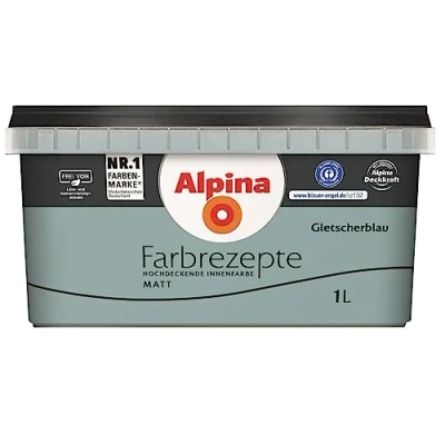 Abbildung von Alpina Farbrezepte Gletscherblau matt 1 Liter