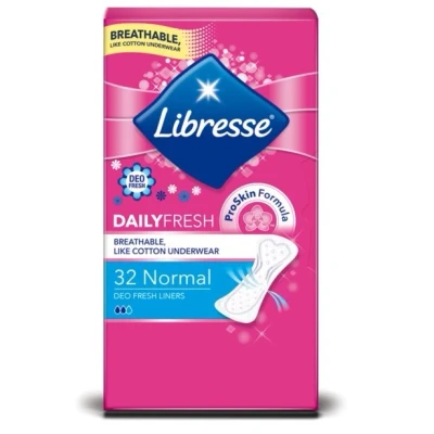 Abbildung von Libresse Slipeinlagen Normal Deo Frisch 32 Stück Täglicher Schutz
