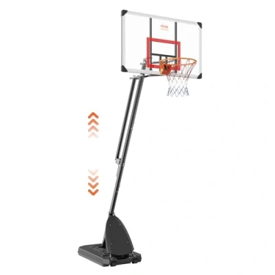 Abbildung von VEVOR Basketballkorb Outdoor mit Ständer 232305 cm Höhenverstellbar, Φ 483 mm Basketballständer Rädern, Basketball Set für Kinder &amp; Erwachsene Befüllbarer Basis Schwarz