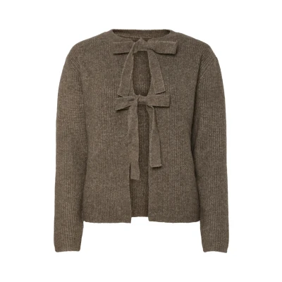 Abbildung von Pieces Pcsilly Reversible TIE Strickjacke, Damen, Größe: Large, Morel