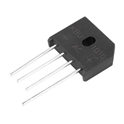 Abbildung von KBU1010 Brückengleichrichter Brücke Blei Diode 1000V 10A Diodenbrücke für elektronische Schaltungen/Haushaltsgeräte(10 Stück)