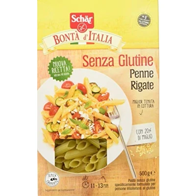 Abbildung von 5x SCHÄR Senza Glutine Penne Rigate Glutenfrei Pasta mit 20% Hirse 500g