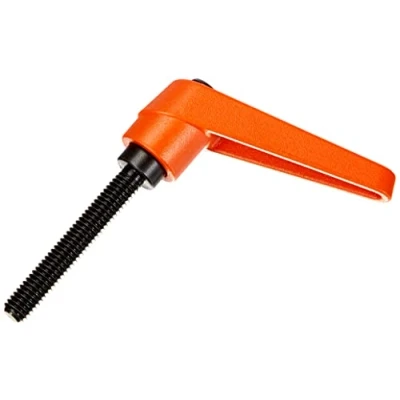 Abbildung von HALDER 24400.0181 Verstellbare Klemmhebel, Orange, d1=14 mm / d2=M6 l1=40