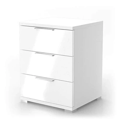 Abbildung von Vicco Nachtschrank Florenz, Weiß Hochglanz, 46.2 x 60 cm