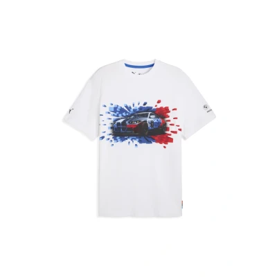 Abbildung von Puma BMW Motorsport Graphic MONO Tshirt print, Herren, Größe: Small, White