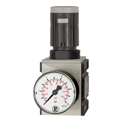 Abbildung von RIEGLER 100012 FU 7116 Druckregler »FUTURA«, inkl. Manometer, BG 1, G 3/8, 0,5 16 bar, 1Stk