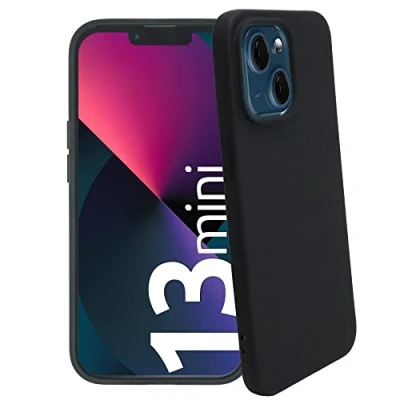Abbildung von smart engineered se® SOFTCASE Schutz Hülle für iPhone 13 Mini schwarz matt Flexible Schutzhülle Passgenau Kratzfest Stoßfest Handyhülle case