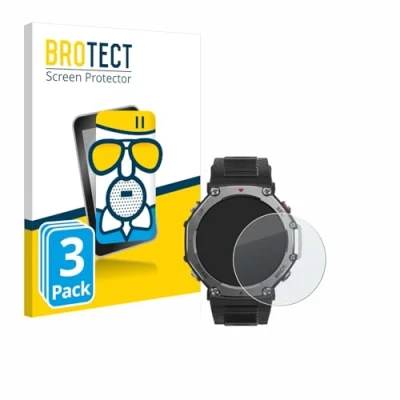 Abbildung von BROTECT Entspiegelungs Schutzglas für Huami Amazfit T Rex 3 (3 Stück) Schutz Folie Panzerfolie Glas Matt [Extrem Kratzfest 9H, Anti Reflex]