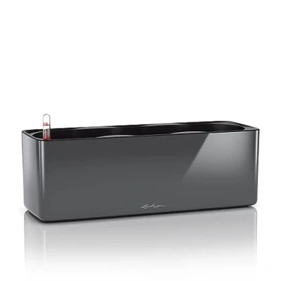 Abbildung von Lechuza® Kräutertopf Cube Glossy Triple anthrazit highgloss