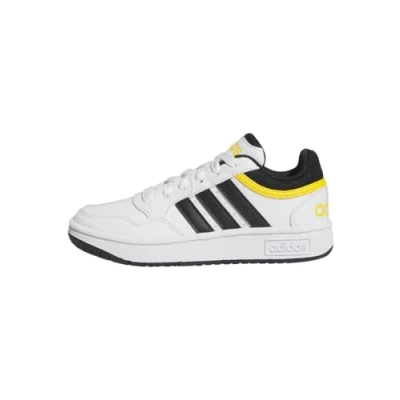 Abbildung von adidas Hoops Shoes Schuhe, Cloud White/Core Black/Bold Gold, 36 2/3 EU