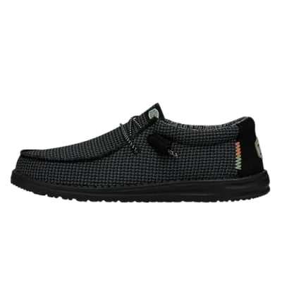 Abbildung von Hey Dude Wally Sport MESH Bootsschuh, Herren, Größe: 41, Black Schuhe