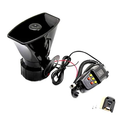 Abbildung von YIYIDA Autohupe Auto Sirene Horn mit Mikrofon PA System Notschallverstärker lauter elektrischer Hornton kann für jeden 12V Polizeiwagen LKW Van SUV usw. verwendet werden.