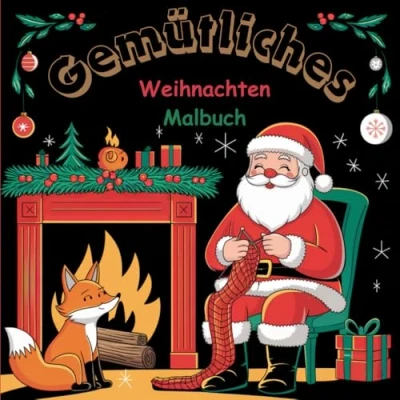 Abbildung von Gemütliches Weihnachten Malbuch: Ein einladendes Weihnachts Malbuch mit 50 unterschiedlichen Motiven.