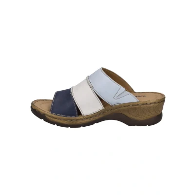 Abbildung von Josef Seibel Catalonia 86 Pantolette flach, Damen, Größe: 36, Ocean multi Schuhe