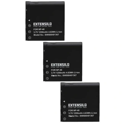 Abbildung von EXTENSILO 3X Akku Ersatz für Kodak LB 060 Kamera (1250 mAh, 3,7 V, Li Ion)