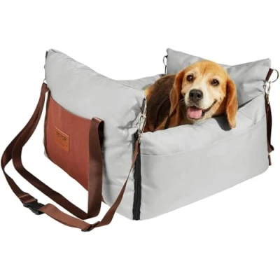 Abbildung von VEVOR Hunde Autositz Vorder /Rücksitz Hundeautositz 585x560x330mm 11kg Grau