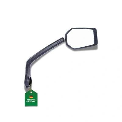 Abbildung von CONTEC Fahrrad Rückspiegel E View Evo GL, Spiegel für Lenker, Sicherheitsglas, Universell, Linsengröße 97x68 mm, Verstellbar, Bike, Schwarz matt