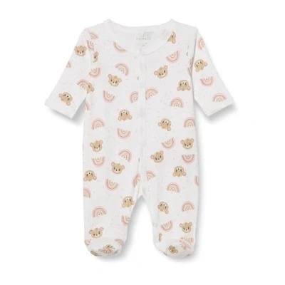 Abbildung von NAME IT Baby Mädchen Nbfnightsuit W/F Orchid Pink Teddy Noos, Bright White, 92