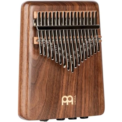 Abbildung von Meinl Percussion Solid Pickup Kalimba Daumenklavier mit Tonabnehmer Stimmung D B G E C A F Walnuss, Natur (PKA17AW)