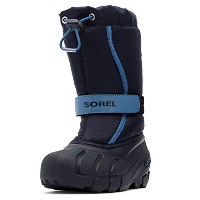 Abbildung von Sorel Youth Flurry Unisex Snowboot/Winterstiefel für Kinder, Größe: 37, Collegiate navy/atmosphere Schuhe