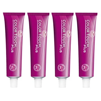 Abbildung von 4er Wella Professionals Color Touch Plus 66/07 Dunkelblond Intensiv Natur Braun 60 ml