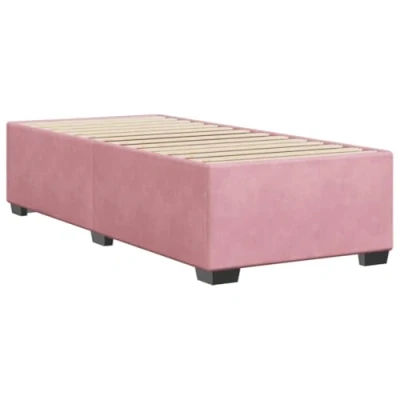 Abbildung von vidaXL Bett Bettgestell Rosa Samt 90x200 cm
