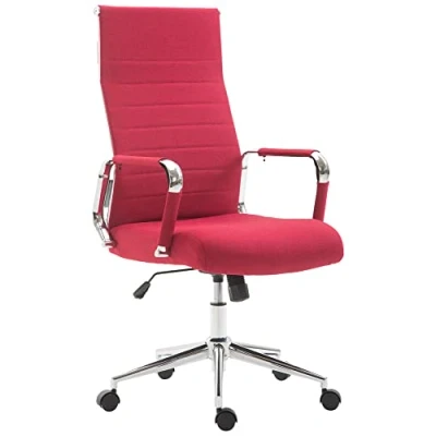Abbildung von CLP Bürostuhl Kolumbus Stoff I Ergonomischer Chefsessel Komfort Für Lange Arbeitstage Robust Und Langlebig Gaming Home Office, Farbe:rot
