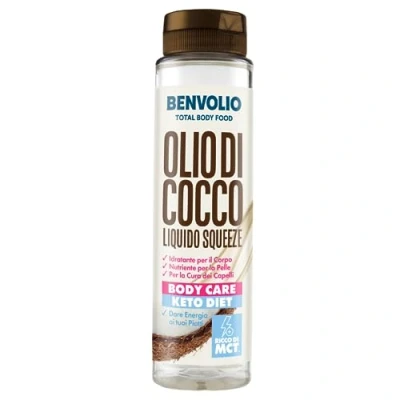 Abbildung von BENVOLIO 1938 KOKOSÖL Flüssig MCT ÖL Squeeze 250 ml Ketogene Lebensmittel, Keto Burn, Bulletproof Coffee, Low Carb Kokosnussöl Kokosfett Coconut Oil, Ketogen Tropfen