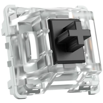 Abbildung von Glorious Gaming 120x Gateron Mechanical Keyboard Switches (Schwarz) SMD LED kompatibel, linear &amp; konsistent, für intensives Tippen Spielen, 60g Auslösegewicht, 3 Pin Anschluss Black