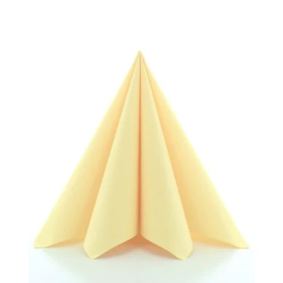Abbildung von Sovie HORECA Servietten in Sahara aus Linclass Airlaid, hochwertige Einwegservietten ideal für Hochzeit &amp; Partys, 40 x cm, 50 stück