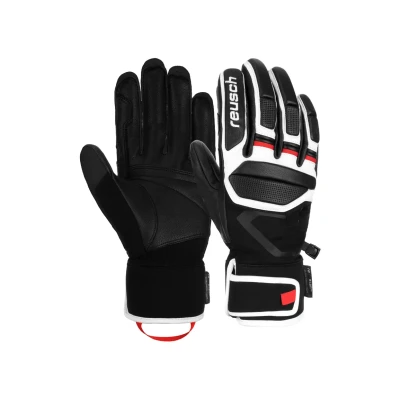 Abbildung von Reusch Fingerhandschuh, Größe: 9, Black white fire red