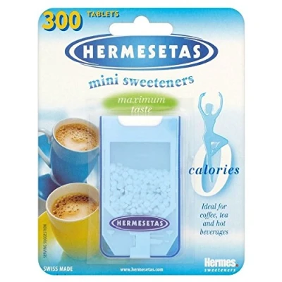 Abbildung von Hermesetas Mini Süßstoffe (300 pro Packung) Packung mit 2
