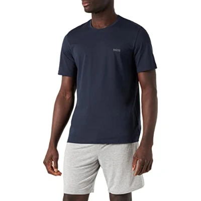 Abbildung von BOSS MIX AND Match Nachtwäsche Shirt, Herren, Größe: Medium, Dark blue