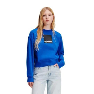 Abbildung von Karl Lagerfeld Jeans Regular LOGO Sweatshirt, Damen, Größe: XS, Klj blue