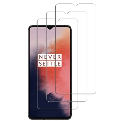 Abbildung von Widrt [3 Pack] tempered glass foil, for OnePlus 7T, Premium Temperglas screen protector, free from scratches, 9H hardness, HD, ultra resistant, für 7T
