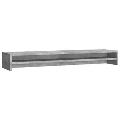 Abbildung von vidaXL Monitorständer Schreibtischaufsatz Monitorerhöhung Bildschirm PC Regal Aufsatz Bildschirmerhöhung Betongrau 100x24x13cm Holzwerkstoff