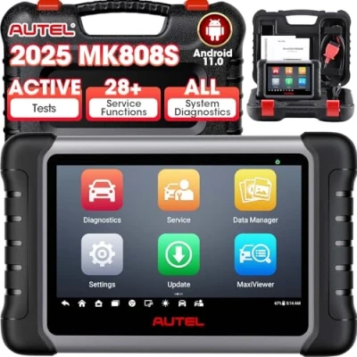 Abbildung von Autel MaxiCOM MK808S 2024 OBD2 Diagnosegerät mit Allen System &amp; Servicefunktionen inkl. Ölrückstellung, EPB, BMS, SAS, DPF, TPMS und IMMO, 28+ Dienste