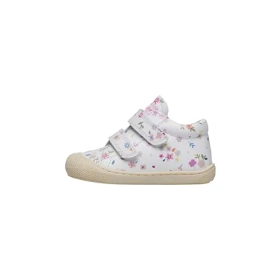 Abbildung von Naturino Lauflernschuhe aus Leder mit Blumenprint, weiß 21