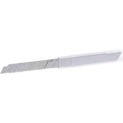 Abbildung von KS Tools 907.2168 Abbrechklingen 0,4x9x80mm, Spender mit 10 Stück, Edelstahl Kunststoff Gummi Metall Kupfer, Transparent, One Size