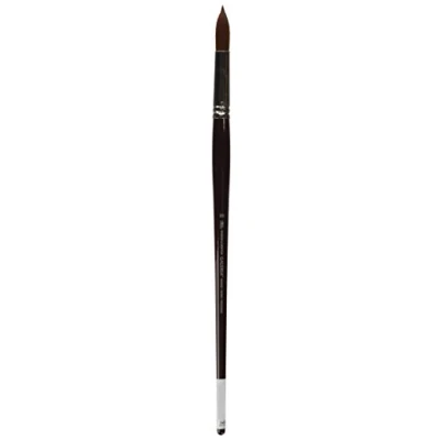 Abbildung von Winsor &amp; Newton 5730019 Galeria Acrylpinsel, aus Synthetikfasern, ideale Kontrolle für dickere Farbaufträge, langer Stiel, Rundpinsel Nr.20,10,5mm