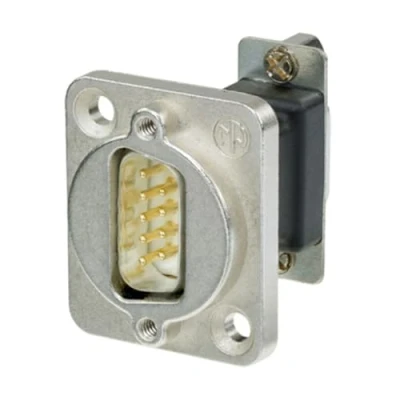Abbildung von Neutrik NADB9MF Adapter und Kabelverbinder D SUB Schwarz, Silber