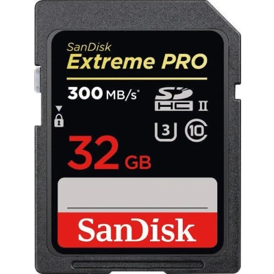 Abbildung von SanDisk Extreme PRO R300/W260 SDHC 32GB, UHS II U3, Class 10