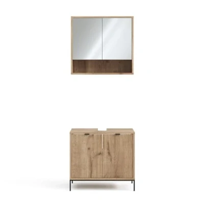 Abbildung von Vicco Badmöbel Set Eliza, Viking Oak, 2 Teile